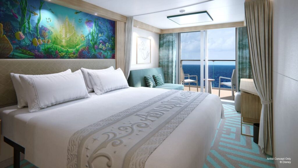迪士尼探險號客房Deluxe Oceanview with Verandah