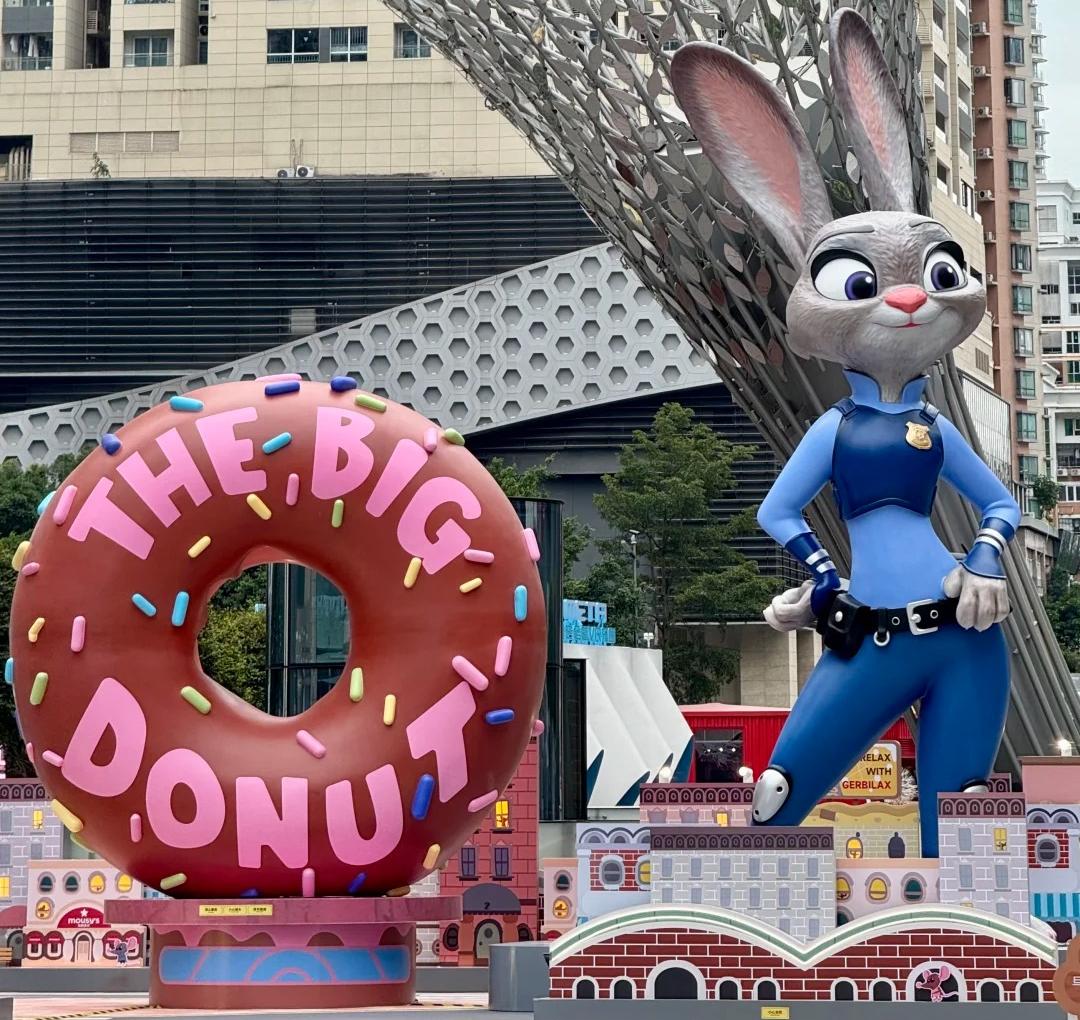 深圳新晉打卡頂流！誰還沒在卓悅中心偶遇朱迪和尼克！5米高的朱迪好可愛也好好拍！！